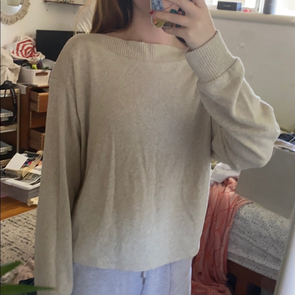 Cream sweater